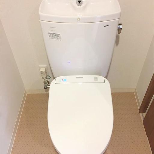 トイレ 脱衣所内にトイレがあります。ウオシュレット設置されています。