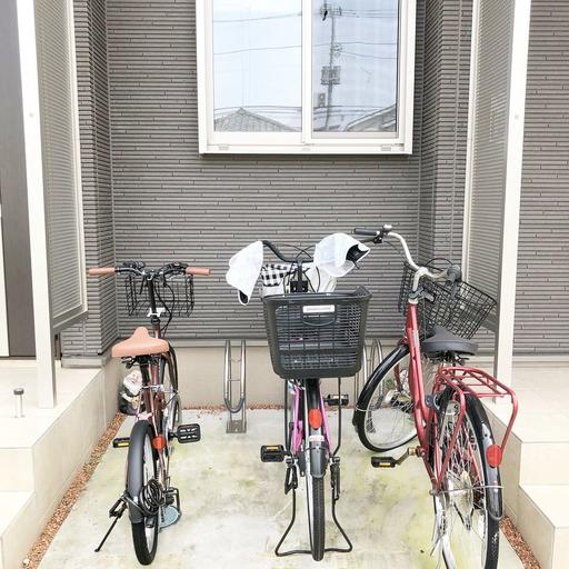 自転車置き場 ベルソミー・ソレイルの自転車置き場です