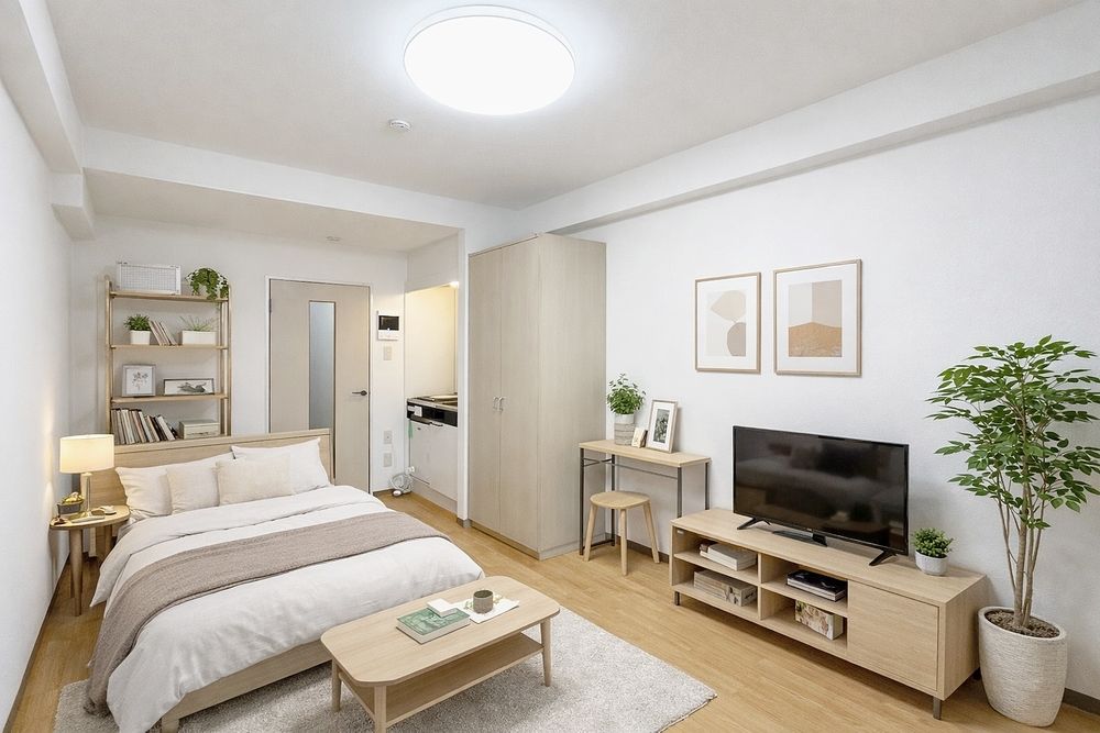 池袋の賃貸マンション　パークアゼリアです。オートロック、バス・トイレ別の１Ｋで立教大学の学生にも人気です　新しく開通したみたけ通り沿いで帰り道は明るく安心　目の前にファミリーマート池袋３丁目店がありとても便利です