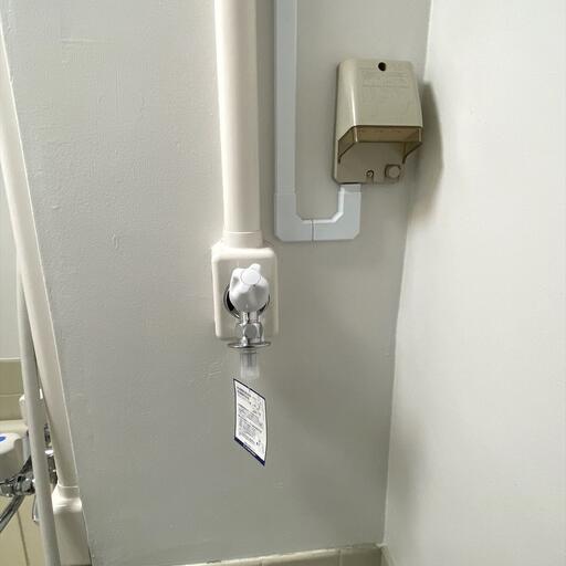 洗濯機置き場 浴室内に洗濯機置き場あります